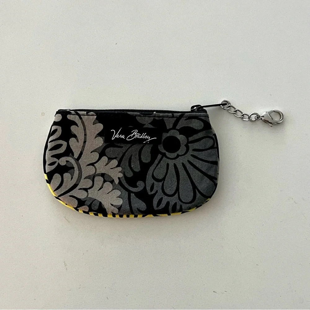 Vera Bradley BAROQUE Clip Zip ID Case Mini Wallet